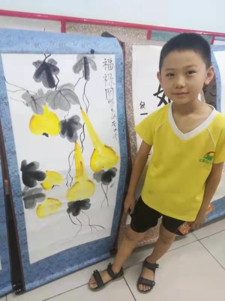 用童心描绘自然的“小画家”睢子辰图2