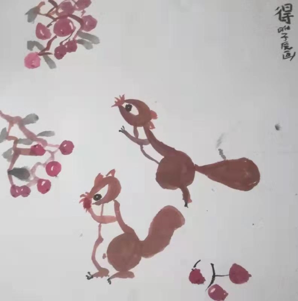 用童心描绘自然的“小画家”睢子辰