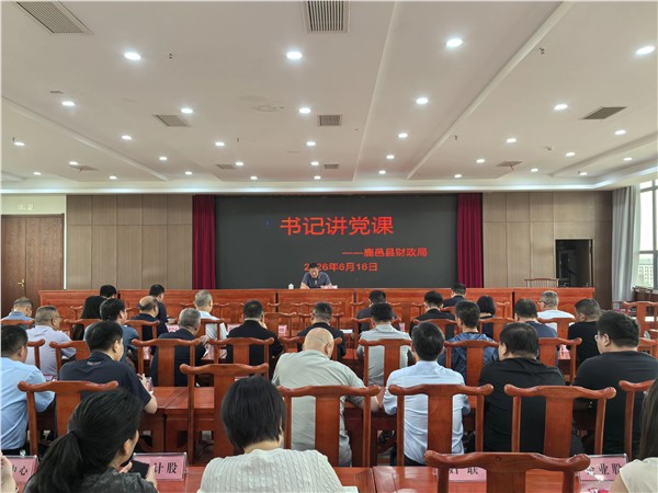 树牢正确政绩观 深耕财政新担当——鹿邑县财政局开展专题党课筑牢履职根基